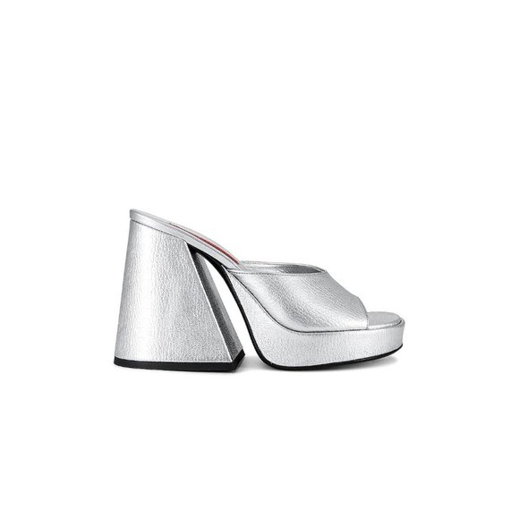 Simon Miller Slice Heel in Silver